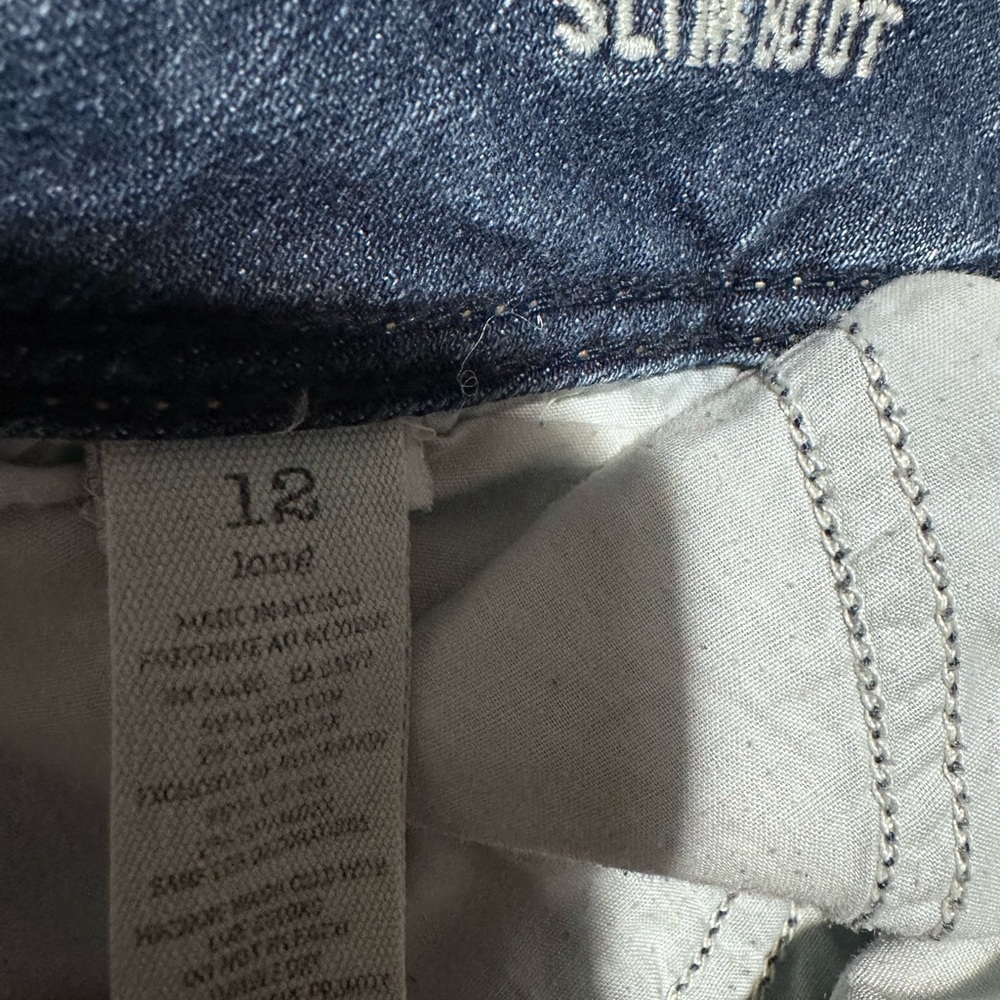 American Eagle Slim Boot Jeans - Women’s 12 Long- Medium Wash Stretch - Picture 10 of 11